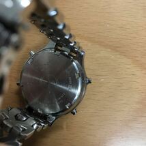 SEIKO セイコー 白文字盤 デジアナ アナデジ ワールドタイム クロノグラフ クォーツ ハイブリット 腕時計 H021-8050 _画像4