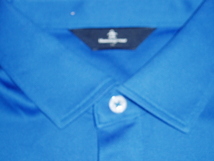 送料込み！即決！新品★MUNSINGWEAR(マンシングウェア) 半袖シャツ【メンズM】 ￥16,500　 MGMTJA10XG 　　青×白　　FN15_画像5
