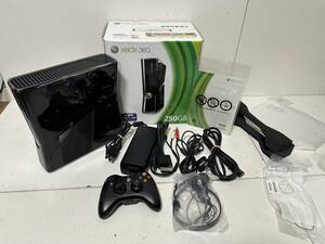 【Microsoft Xbox360 S 本体 セット 】HDD 250GB HDMI端子搭載 アダプタ ケーブル コントローラー プレイチャージキット【動作確認済み】