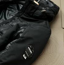 XR20 ICEBERCフランス　中綿ジャケット　メンズ　冬　2XL　防寒服　厚手　フェイクダウンジャケット　パーカー　ブルゾン　軽量 ブラック_画像7