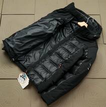 XR20 ICEBERCフランス　中綿ジャケット　メンズ　冬　2XL　防寒服　厚手　フェイクダウンジャケット　パーカー　ブルゾン　軽量 ブラック_画像4
