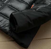 XR20 ICEBERCフランス　中綿ジャケット　メンズ　冬　L　防寒服　厚手　フェイクダウンジャケット　パーカー　ブルゾン　軽量 ブラック_画像8