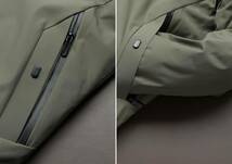 XR02 FDPP　中綿ジャケット メンズ XL　ブルゾン　フェイクダウン コート　ビジネス　ボリューム 　高品質　ジャンパー　フード付き_画像8