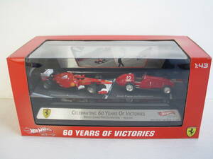 Hot Wheels Racing 1/43 フェラーリ CELEBRATING 60 YEARS OF VICTORY アロンソ－ゴンザレス 未開封品