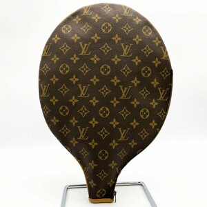 中美品 LOUIS VUITTON ルイ・ヴィトン ラケットカバー ラケットケース モノグラム スポーツ ブラウン PVC ヴィンテージ レア 希少 USED