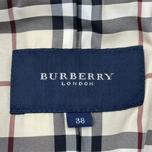 美品 BURBERRY バーバリー テーラード ジャケット 38 アウター ブラウン ベロア 三陽商会 レディース ファッション Mサイズ 古着 USED_画像5