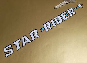 送料無料 BSA Star Rider カッティング ステッカー デカール 2枚セット 200mm × 18mm