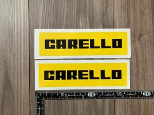 ★送料無料★CARELLO キャレロ ステッカー 2枚セット イエロー