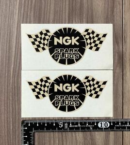 ★送料無料★NGK Spark Plugs カッティング ステッカー デカール 2枚セット