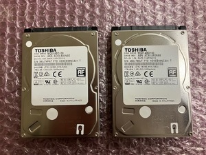 ★送料無料★2.5インチHDD【TOSHIBA MQ01ABD100】1TB 2個セット 計2TB ①