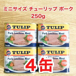 ミニサイズ チューリップ ポーク ランチョンミート 250g × 4缶
