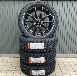 《ホットスタッフ G02》ナンカン FT-9ホワイトレター165/65R14◆4×4 M/Tマッドタイヤ 2023年製　ハスラー サンバー ハイゼット 上げトラ