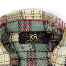 RRL CHECK NELL SHIRTS XL チェック ヘビー ネルシャツ ダブルアールエル ラルフローレン RALPH LAUREN_画像3