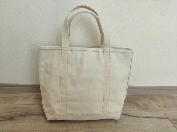 M 新品 訳有 LL BEAN トートバッグ TOTE BAG 無地 ジップ付 ジップ ジッパー ジップトップ BOTE&TOTE