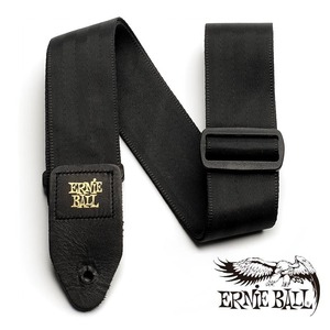 ERNIE BALL/2 SEATBELT WEBBING STRAP BLACK [#4139] ギターストラップ〈アーニーボール〉