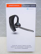 A662 美品中古 poly plantronics プラントロニクス Bluetooth ワイヤレスヘッドセット Voyager 5200 テレワーク ドライバー 在宅 高音質_画像1