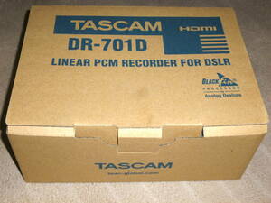 未使用品 TASCAM DR-701D リニアPCMレコーダー デジタル一眼レフカメラ用