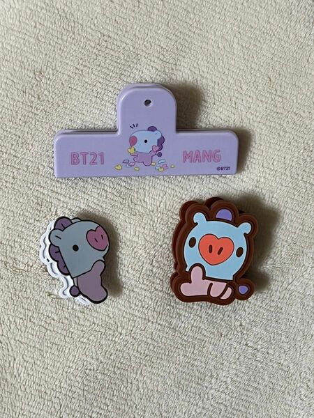 BT21 MANG クリップセット