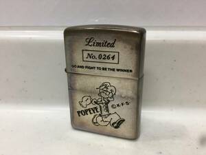 Zippo　ジッポー　POPEYE　ポパイ　K.F.S　1996年製　No.0264　　　T339　　　　KJ1