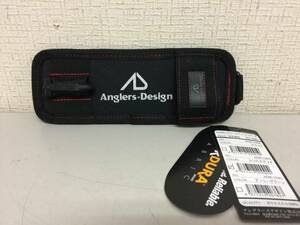 Anglers-Design　アングラーズ デザイン フィッシュ グリップ ホルダー　ブラック レッドステッチ　未使用　　KJ1