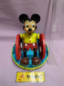 ビンテージ　ディズニー　ミッキー　フィギュア　クレイジーカー　ミッキーマウス
