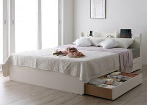  slim shelves many outlet attaching storage bed Splend premium pocket coil with mattress double white white 