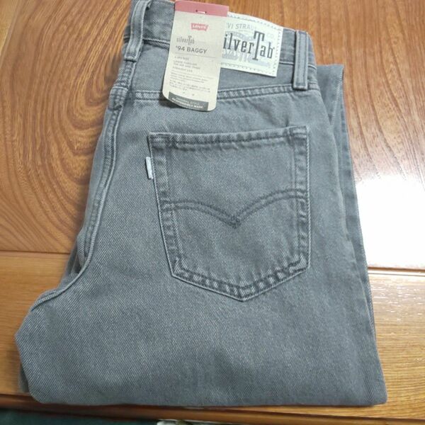 レディース パンツ デニム リーバイス Levis SilverTab 94 BAGGY グレー 