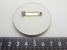 L655　ヴィンテージ ブローチ　陶磁 ポーセリン ポートレート 親子 Vintage brooch_画像6