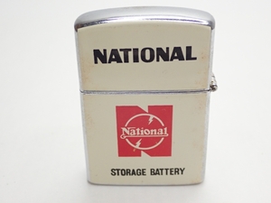 W070　ヴィンテージ ライター Hadson NATIONAL BATTERY ナショナル バッテリーデザイン 記念品/オイル/ジャンク Vintage lighter