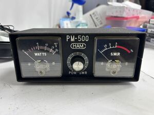 【S601-020】HAM SWR計 PM-500 SWRメーター パワーメーター　現状品