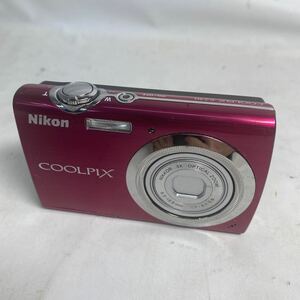 K201-061 ジャンク扱い Nikon デジタルカメラ COOLPIX (クールピクス) S230 ピンク系 動作未確認現状品