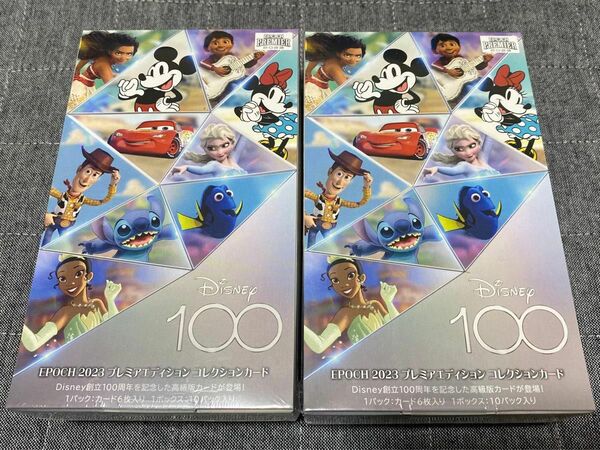 Disney創立100周年 2023 EPOCH PREMIER EDITION コレクションカード 2BOX