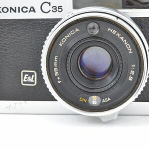 【B品】コニカ KONICA C35 E&L シャッター 露出 動作 #f11.の画像5