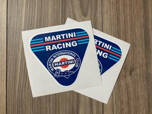 送料無料 Martini Racing International Club Sticker Decal マルティーニ ステッカー シール デカール 2枚セット 100mm x 95mm