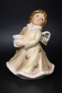 【友】ヴィンテージ　Goebel フンメル ゲーベル　少女　天使　陶器製人形
