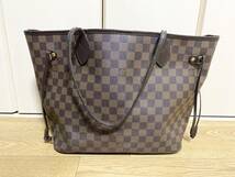 【used品】LOUIS VUITTON ルイ・ヴィトン ネヴァーフルMM N51105 トートバッグ ダミエ　_画像1