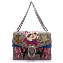 グッチ バッグ ディオニュソス レディース キャット 猫 チェーンショルダーバッグ GGスプリーム 403348 青 GUCCI_画像2