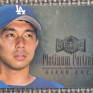 1996 Fleer Metal Universe #7 Of 10 HIDEO NOMO Platinum Portraits Los Angeles Dodgersの画像1