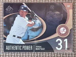 2007 Upper Deck SP Authentic #AP-21 HIDEKI MATSUI Authentic Power New York Yankees Yomiuri Giants