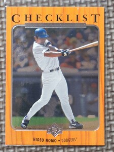 1996 Upper Deck SP #186 HIDEO NOMO Checklist Los Angeles Dodgers