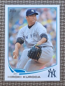 2013 Topps #318 HIROKI KURODA New York Yankees Los Angeles Dodgers Hiroshima Toyo Carp