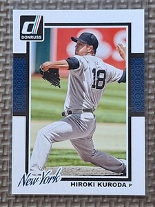 2014 Panini Donruss #168 HIROKI KURODA New York Yankees Los Angeles Dodgers Hiroshima Toyo Carp