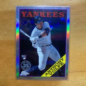 2023 Topps Chrome Update Anthony Volpe 35th Refractor Rc #88cu-17v NY Yankees