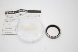 ★美品★CONTAX コンタックス TVS用フィルター30.5ｍｍ 1A MC ケース付き！ #0119