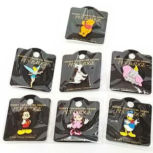 1円スタート　DISNEY CHARACTER GOODS PIN BADGE ディズニー　まとめて取引不可