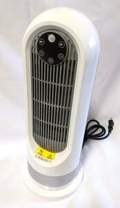 【1円出品】セラミックヒーター UML-020 ホワイト Electric Heater 室内用・家庭用 人感センサー タイマー 首振り 転倒自動OFF機能付き