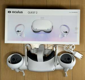 Oculus Quest2 256GB VRヘッドセット ライトグレイ オキュラスクエスト2 美品 Anker充電スタンド付きMETA 