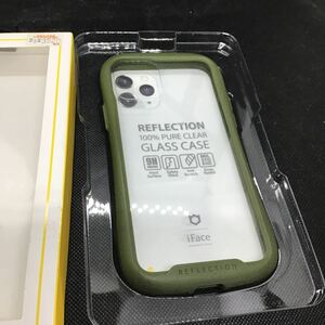 iFace Reflection iPhone 11 Pro ケース クリア 強化ガラス カーキ