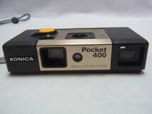 ★KONICA Pocket 400 コニカ コンパクトカメラ オールドカメラ フィルムカメラ ビンテージ レトロ 当時物 現状★60_画像3