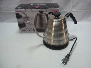 *EVKB-80HSV HARIO HARIO V60 small . power kettle Buonovo-no0.8L coffee kettle electric kettle box attaching used present condition *80